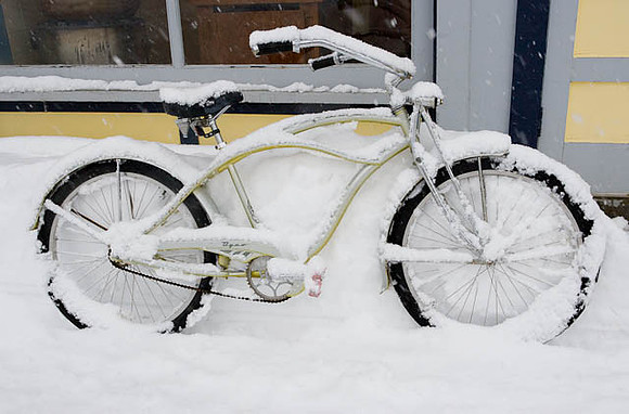 Snowy Bike