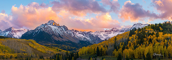 Mt Sneffels Sunset Panorama