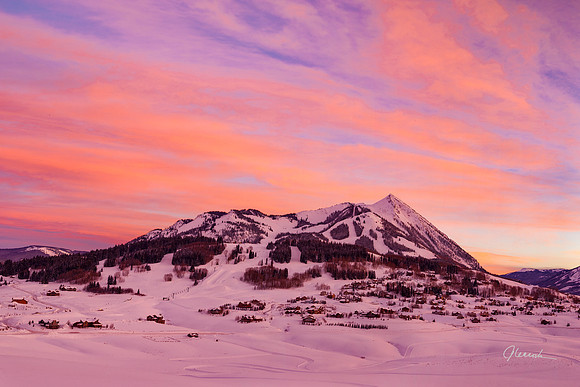 Mt CB Winter Sunset