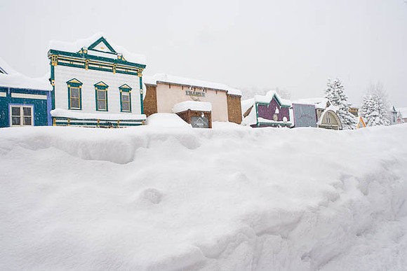 Deep banks of snow