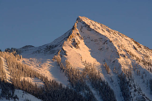 Mt Crested Butte at sunset