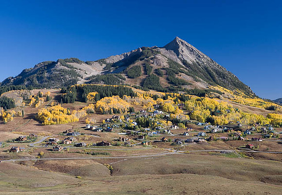Mt Crested Butte in fall